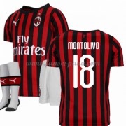 Camisetas De Futbol Niños AC Milan Riccardo Montolivo 18 Primera Equipación 2019-20..